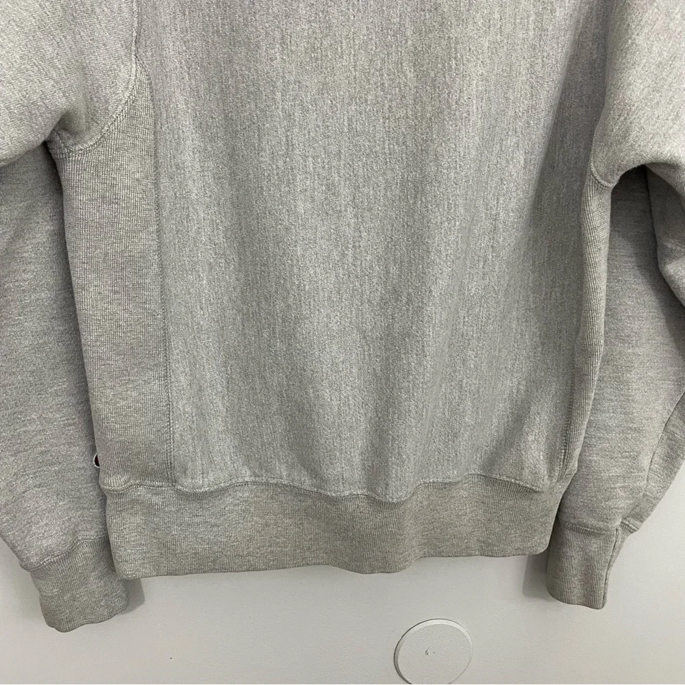 Vtg Champion Reverse Weave Sweatshirt Unisex Small Grey Textured Spell-Out Logo - Picture 7 of 11